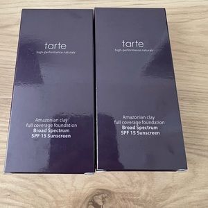 2 brand new Tarte Amazonian Clay Foundation - Medium Sand